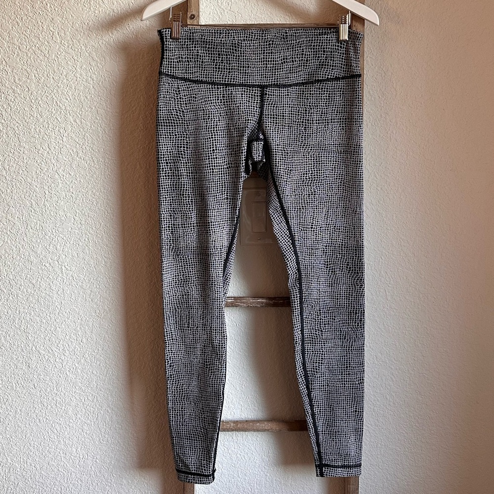 Lululemon Wunder Under Pant Lll In Fall Net Sz: 10 - image 5